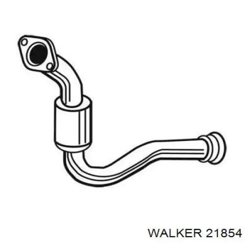 21854 Walker труба приемная (штаны глушителя передняя)