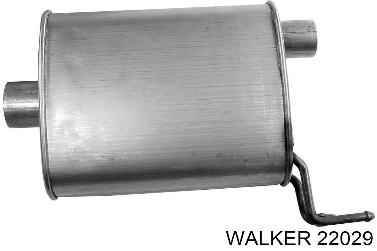 22029 Walker глушитель, задняя часть