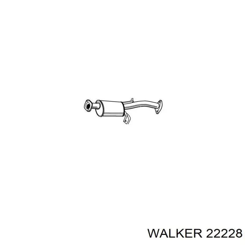 Центральная часть глушителя 22228 Walker