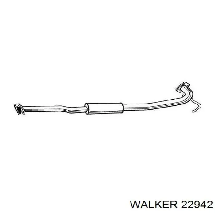 Глушитель, центральная часть 22942 Walker