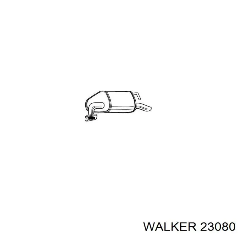 Глушитель задний 23080 Walker