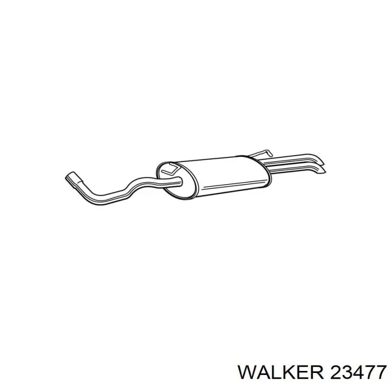 Купить 23477 Walker Глушитель задний