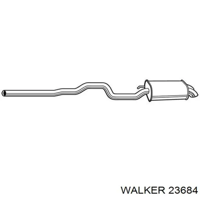 Глушитель  Walker 23684