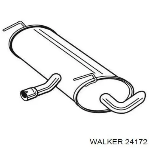 Глушитель задний 24172 Walker