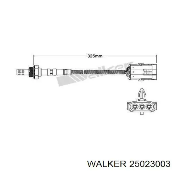 25023003 Walker лямбда-зонд, датчик кислорода до катализатора