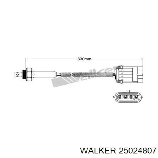 Лямбда-зонд 25024807 Walker