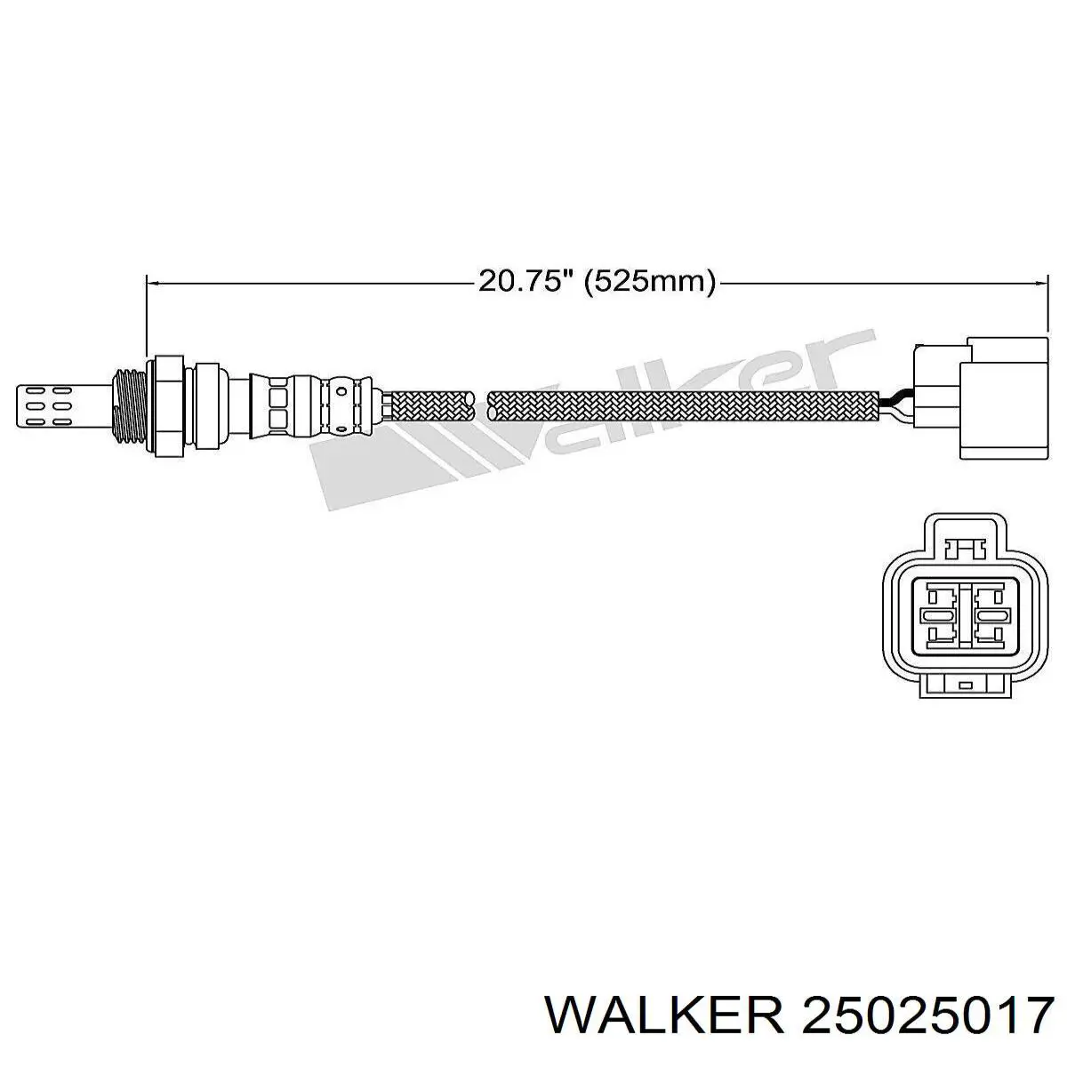 Лямбдазонд, датчик кислорода до катализатора Walker 25025017 цена, от 45.13 USD