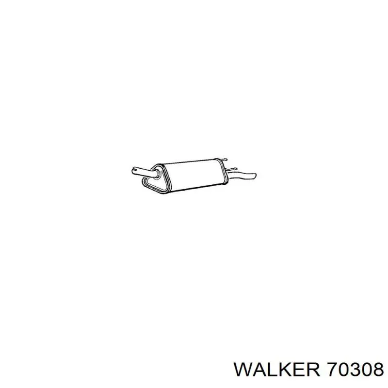 Глушитель  Walker 70308
