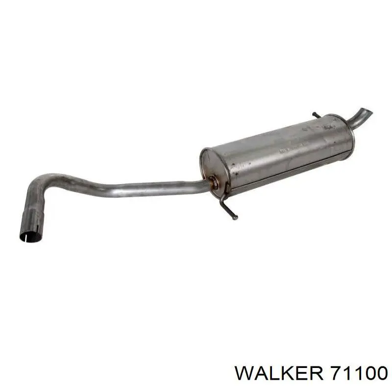 71100 Walker глушитель, задняя часть