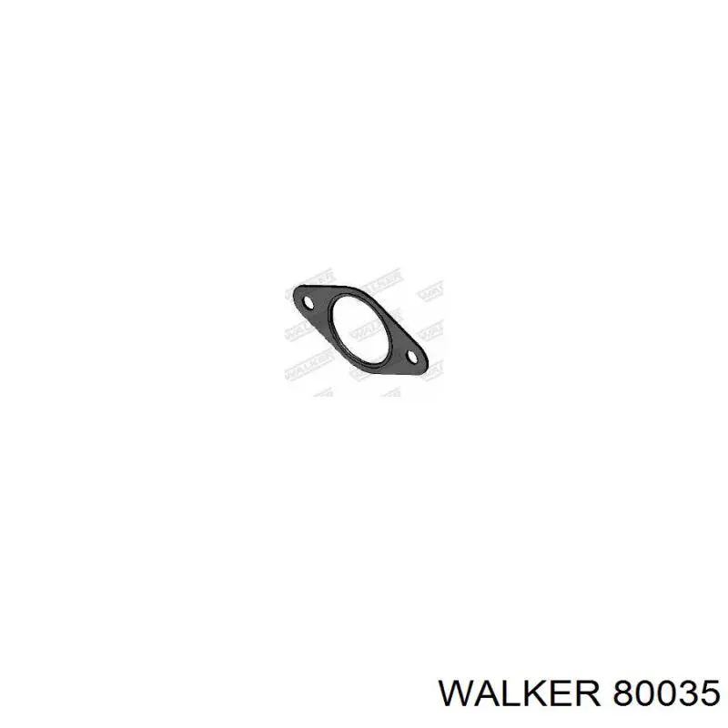 Прокладка приемной трубы глушителя WALKER 80035