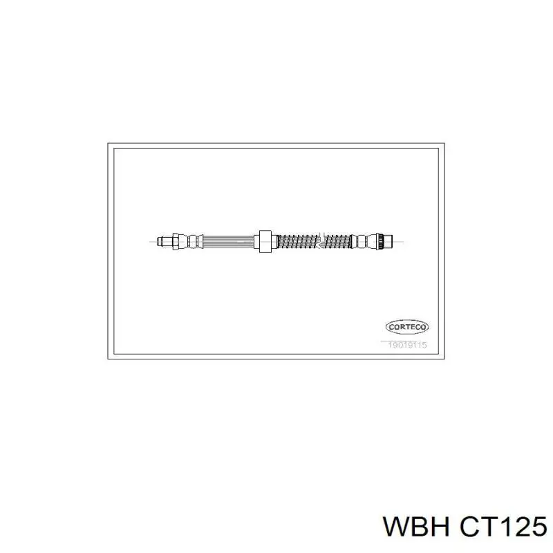 CT125 WBH шланг тормозной передний