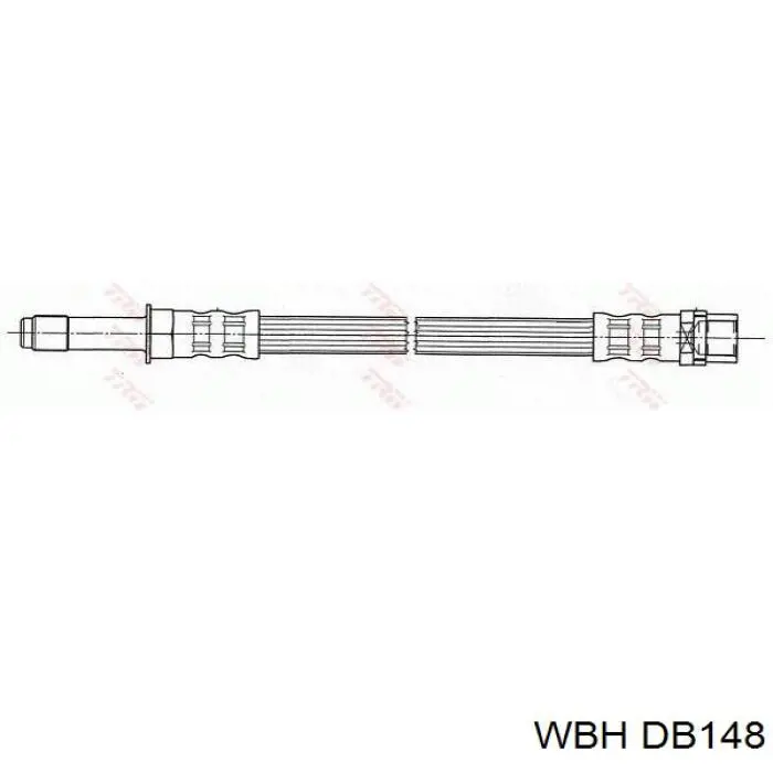 Шланг тормозной передний DB148 WBH