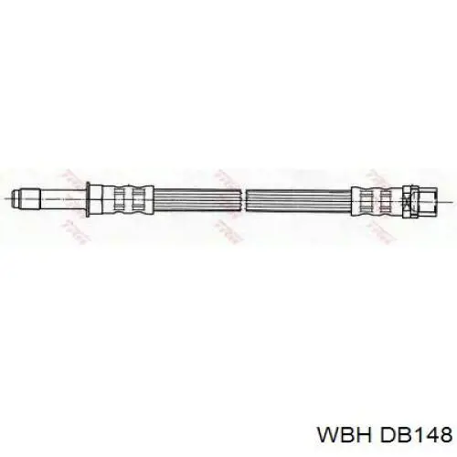 Шланг тормозной передний WBH DB148 цена, от 6.57 USD