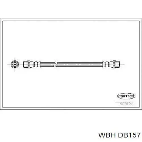 DB157 WBH Гибкая тормозная трубка задняя
