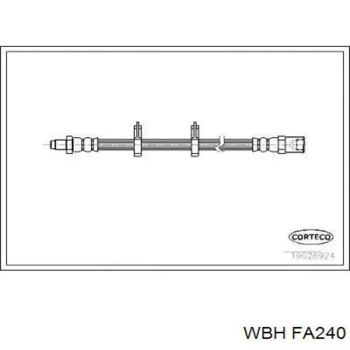 FA240 WBH шланг тормозной передний