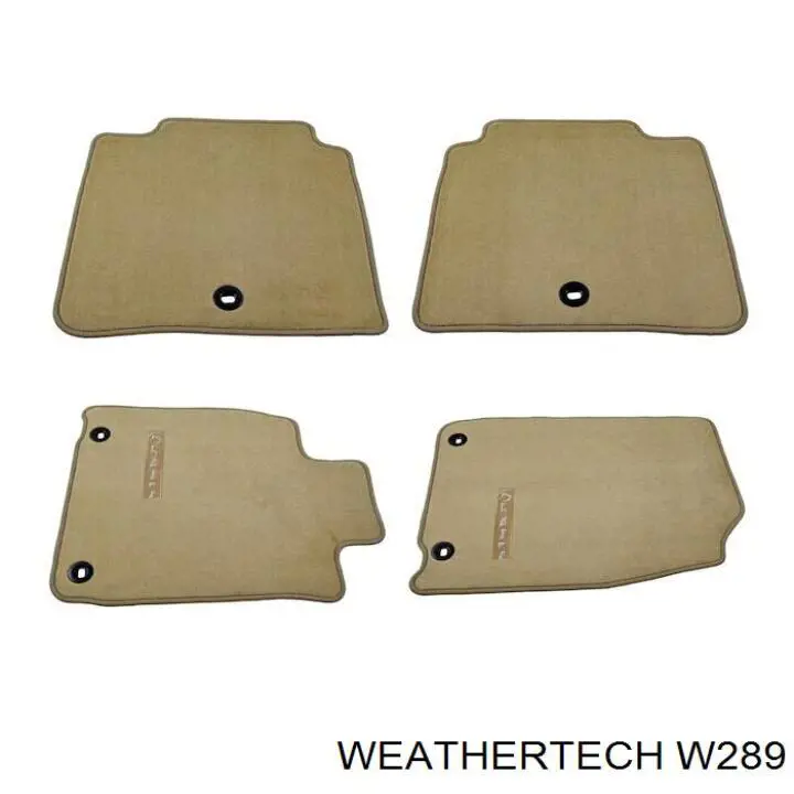 W289 Weathertech коврики передние + задние, комплект