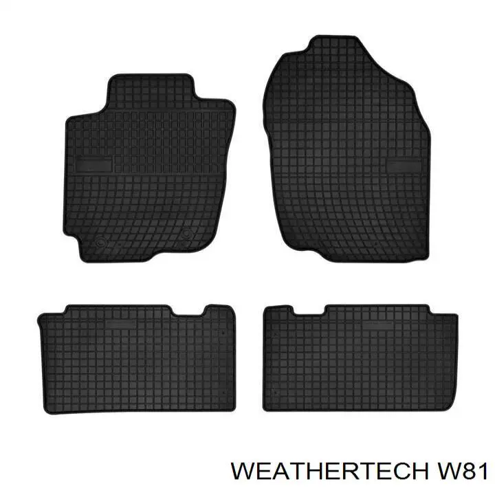 W81 Weathertech коврики передние + задние, комплект