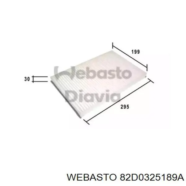 Фильтр салона 82D0325189A Webasto