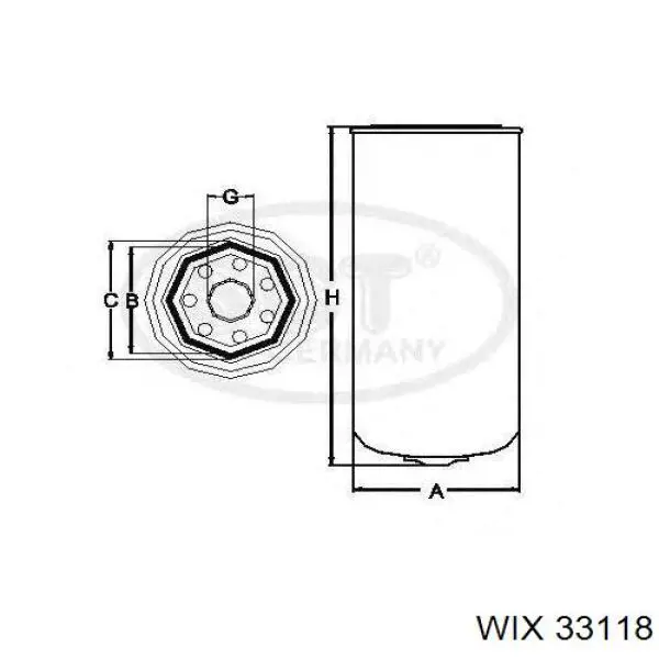 Фильтр тонкой очистки топлива WIX 33118 цена, от 11.95 USD