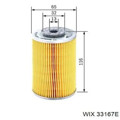 Фильтр тонкой очистки топлива WIX 33167E цена, от 2.82 USD
