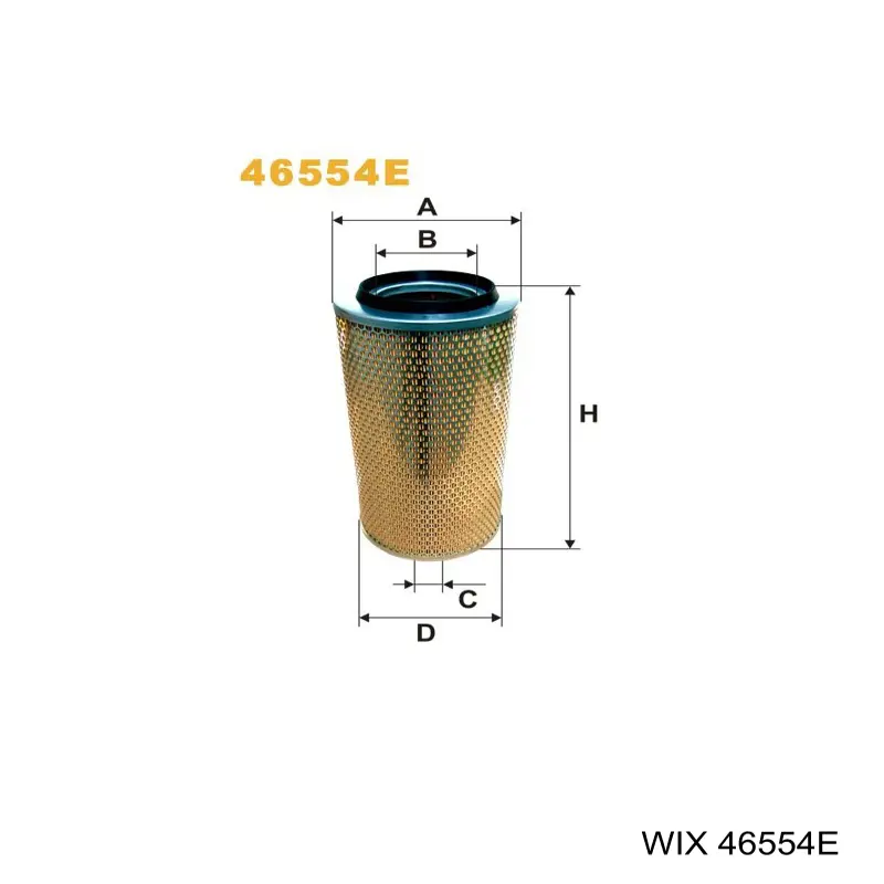 Элемент воздушного фильтра WIX 46554E цена, от 22.46 USD