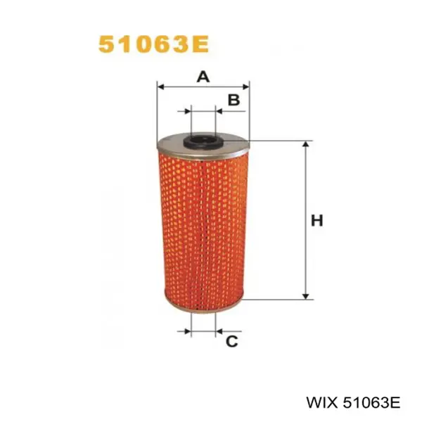 Filtro de aceite 51063E WIX