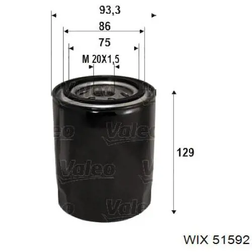 Фильтр очистки масла центробежный WIX 51592 цена, от 5.69 USD