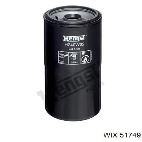 Фильтр очистки масла центробежный WIX 51749 цена, от 23.86 USD