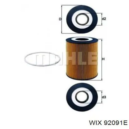 Фильтр очистки масла центробежный WIX 92091E цена, от 10.42 USD