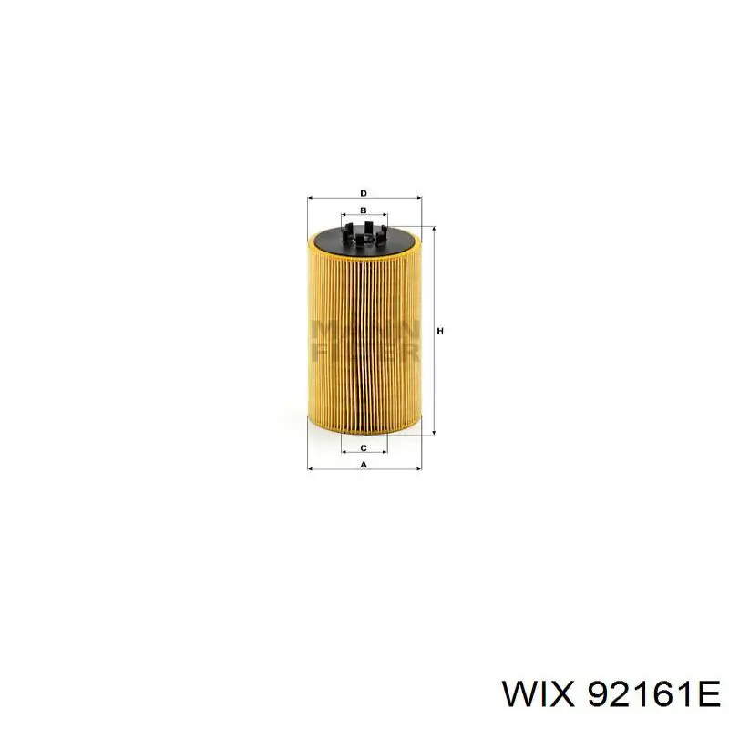 92161E WIX filtro de óleo