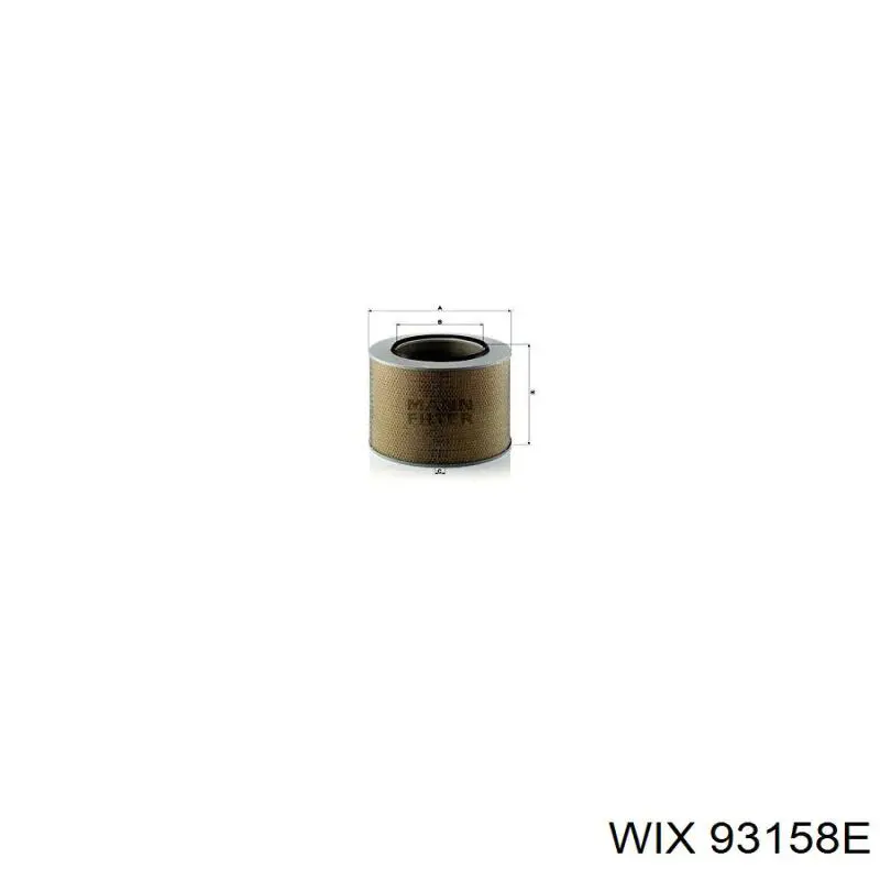 Воздушный фильтр 93158E WIX