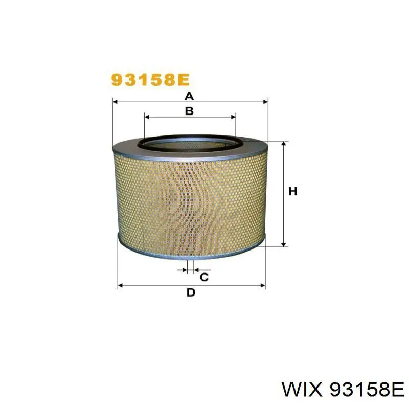 Filtro de aire 93158E WIX