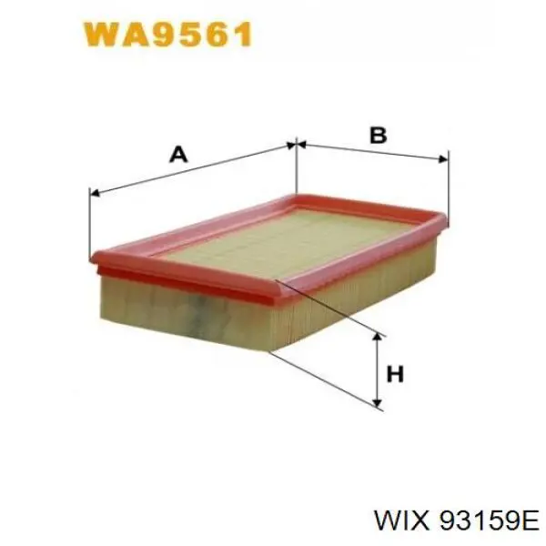 Купить 93159E WIX Автомобильный фильтр воздуха