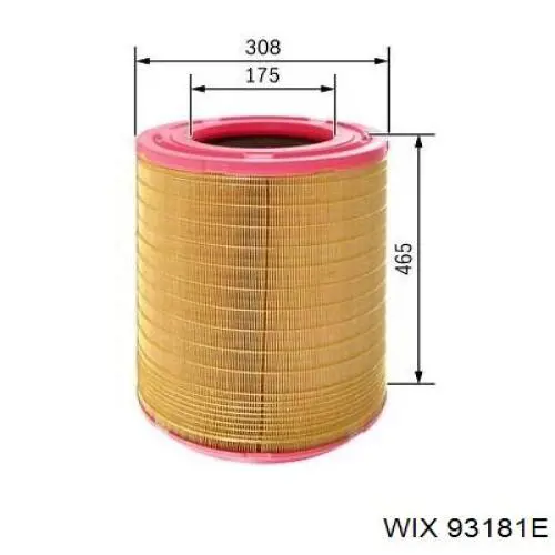 Элемент воздушного фильтра WIX 93181E цена, от 41.54 USD