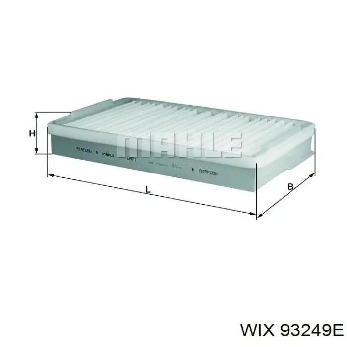 93249E WIX Внутрисалонный фильтр