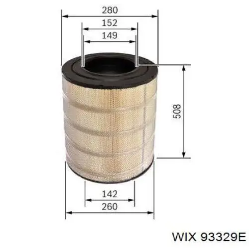 Купить 93329E WIX Автомобильный фильтр воздуха
