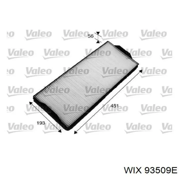 Купить 93509E WIX Фильтр салона угольный
