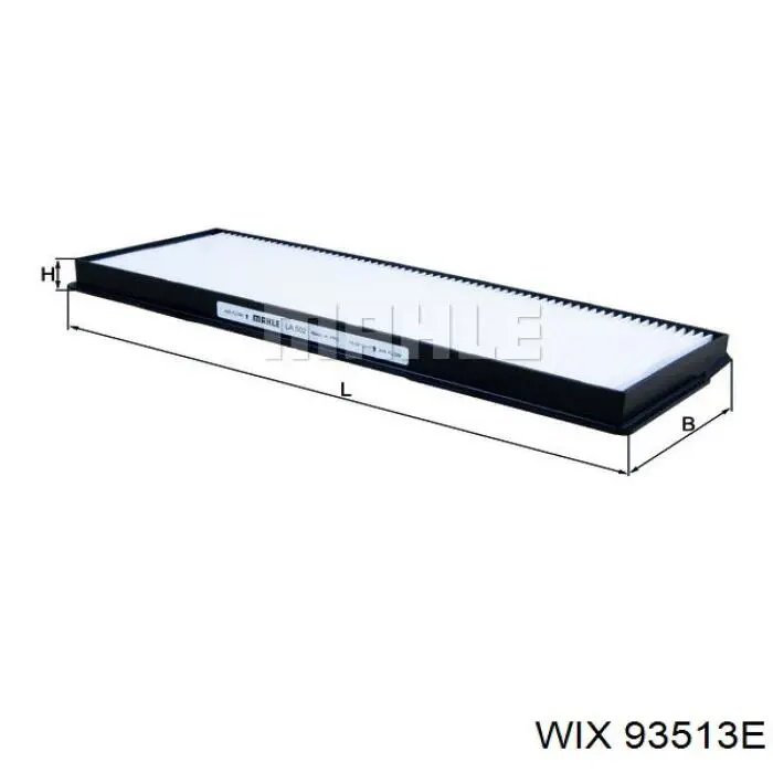 Фильтр воздушный отопителя WIX 93513E цена, от 7.58 USD