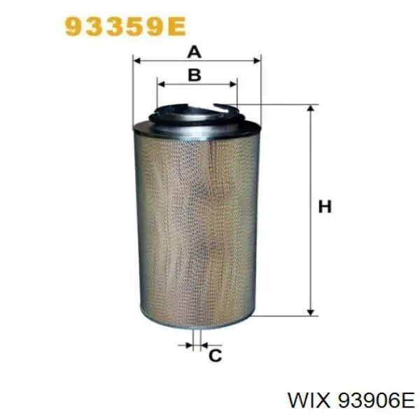 93906E WIX Воздушный фильтр двигателя