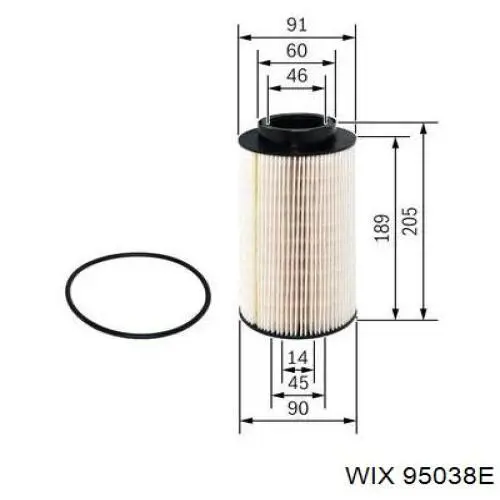 95038E WIX топливный фильтр