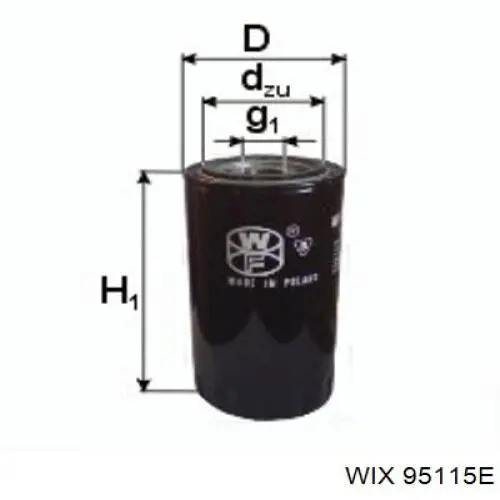95115E WIX топливный фильтр