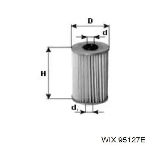 Фильтр тонкой очистки топлива WIX 95127E цена, от 2.67 USD