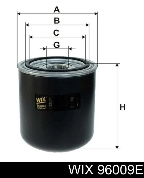 Фильтр осушителя воздуха (влагомаслоотделителя) (TRUCK) WIX 96009E