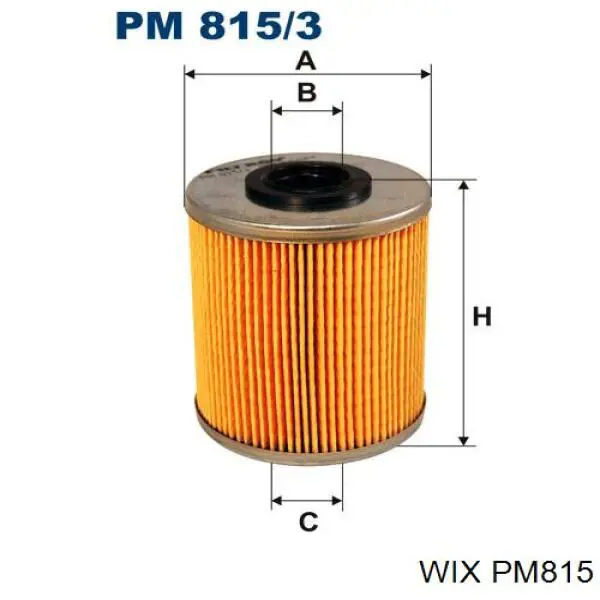 PM815 WIX топливный фильтр