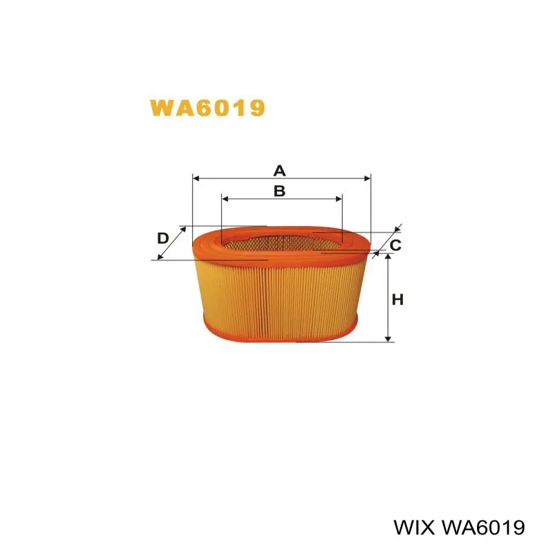 Купить WA6019 WIX Автомобильный фильтр воздуха