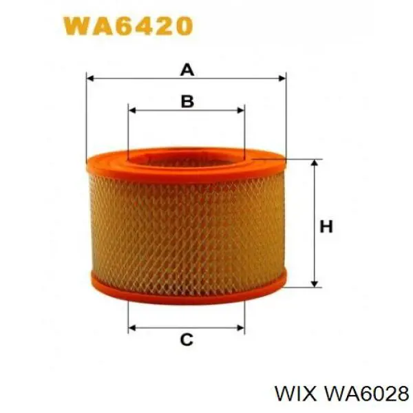 Элемент воздушного фильтра WIX WA6028 цена, от 4.65 USD