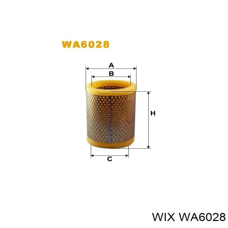 WA6028 WIX воздушный фильтр