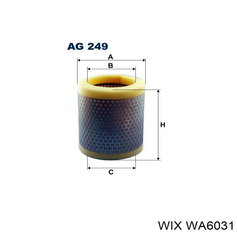 Элемент воздушного фильтра WIX WA6031 цена, от 3.88 USD