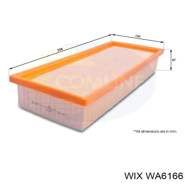WA6166 WIX воздушный фильтр