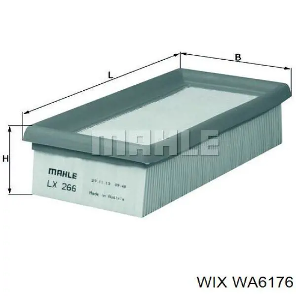 WA6176 WIX воздушный фильтр